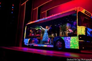 Tony Sheldon ("Bernadette") Shows off the swank inside of Priscilla Photo